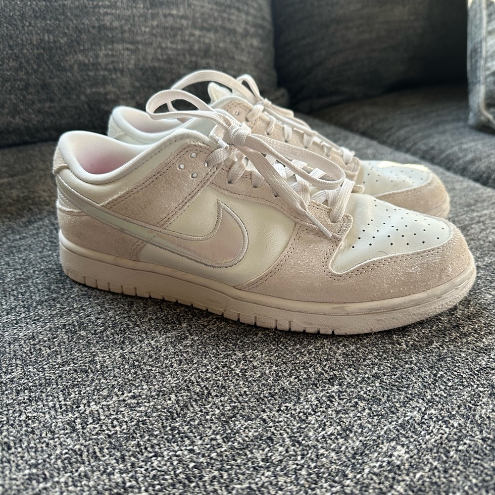 Nike Women's Beige and White Sneakers